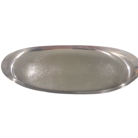 Vintage Riviera Cordova Stainless Steel Cream And Sugar Set With Tray - Picture 13 of 13